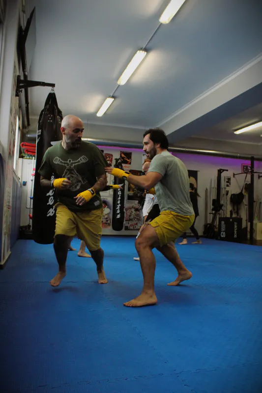 Pad work com o treinador Arménio Reis